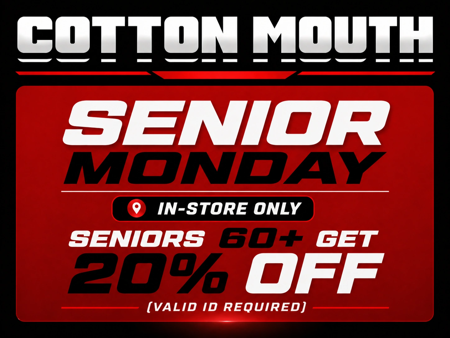 cotton mouth senior banner