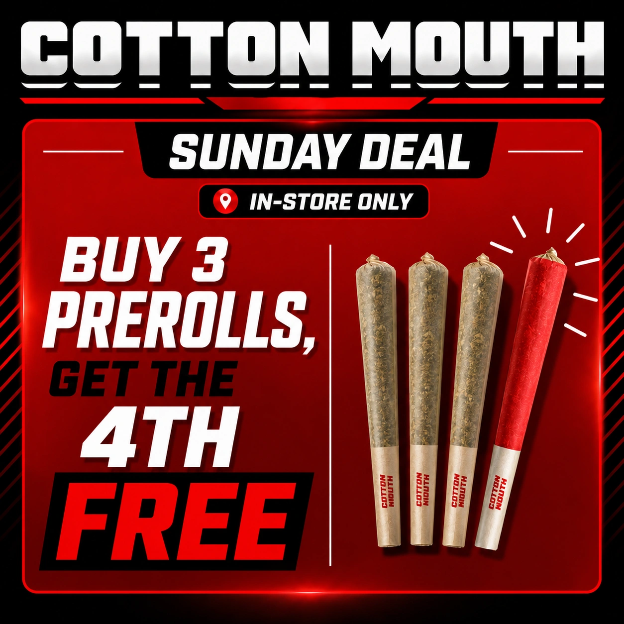 sunday deal cotton mouth